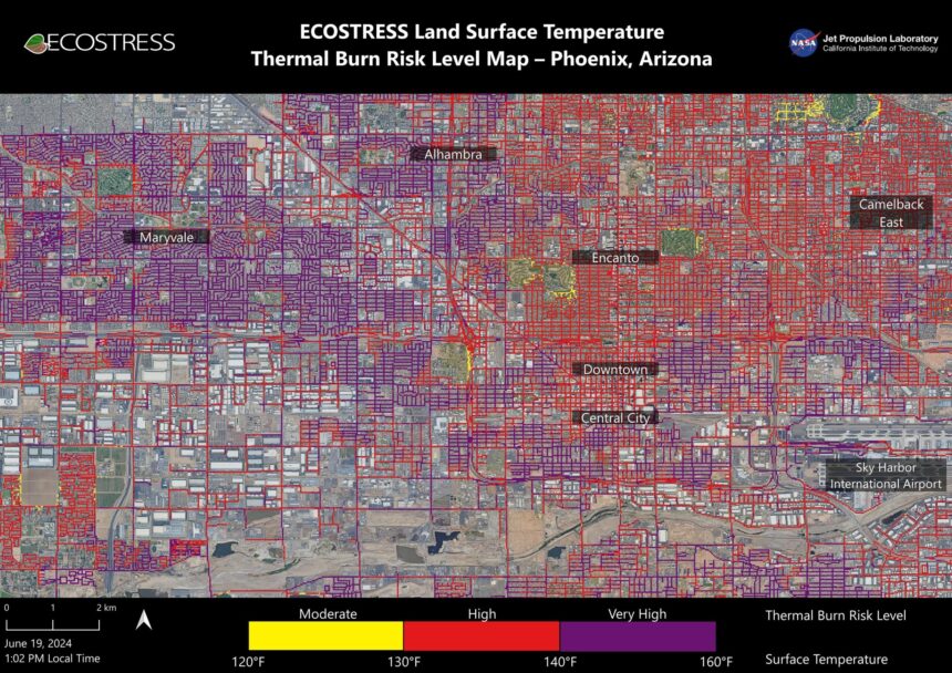 Feel the Burn: NASAs ECOSTRESS avslöjar vilka Phoenix-gator som ska SciTechDaily