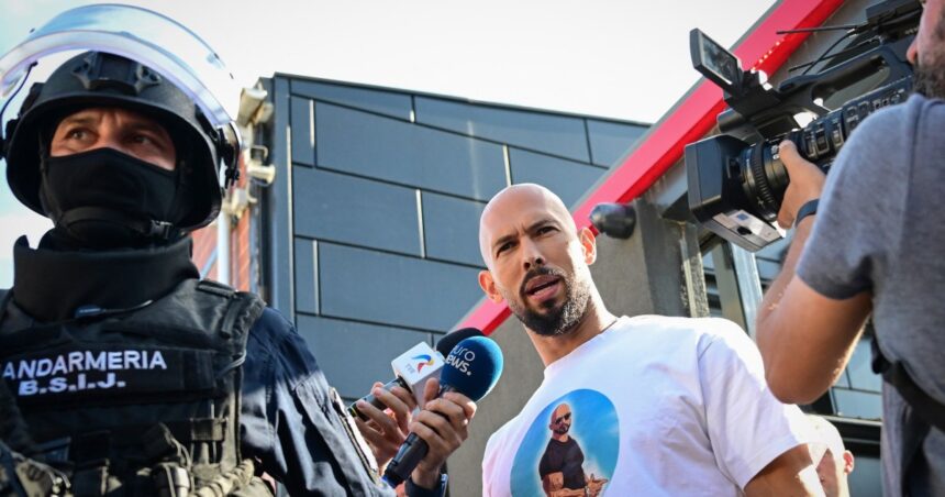 Andrew och Tristan Tate fängslade i Rumänien i en ny människohandelsundersökning

