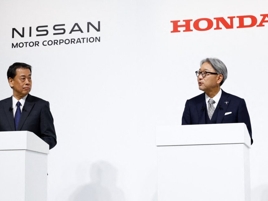 Nissan, Honda tillkännager sammanslagning, vilket skapar världens tredje största biltillverkare

