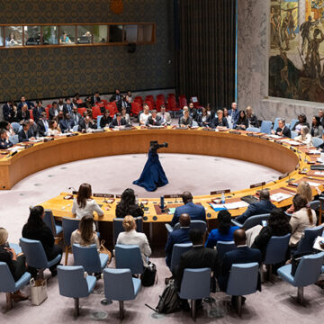 cc U.S. Department of State, modified, Secretary of State Antony Blinken chairs a high-level meeting of the United Nations (U.N) Security Council on August 03, 2023 in New York City. The meeting intends to highlight global food insecurity and the conflict in Ukraine that has worsened it. (Official State Department photo by Chuck Kennedy)