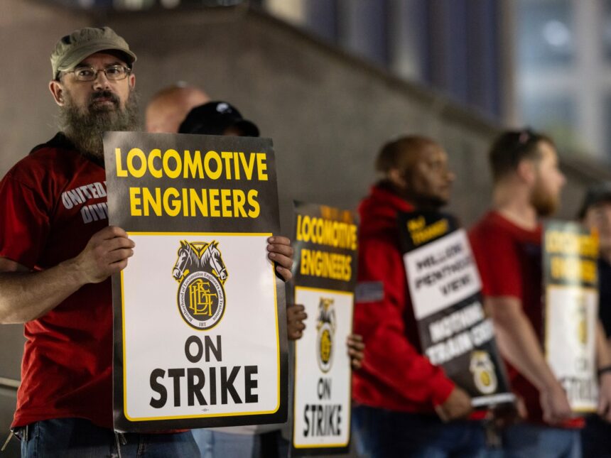 NJ transitarbetare går i strejk efter att löneförhöjningarna stannar

