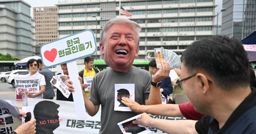 I Sydkorea placerar Trumps tullhot oss kärleksaffär under belastning

