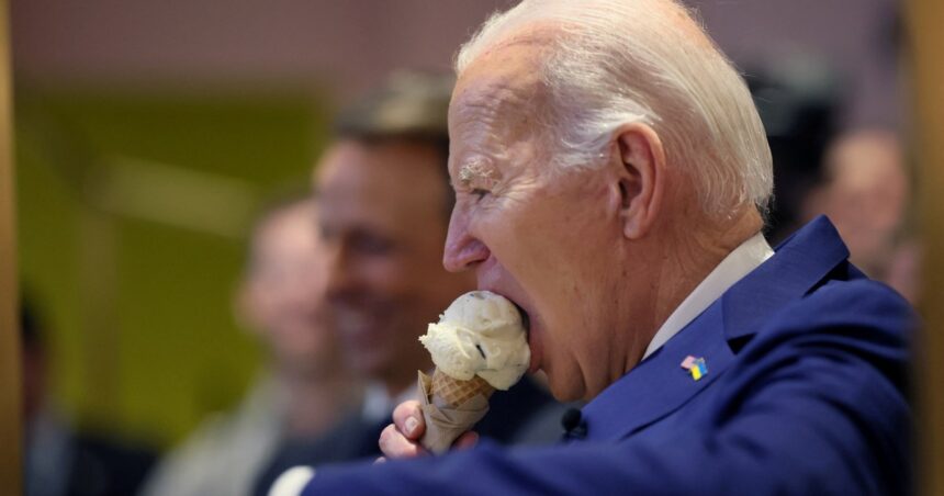 Faktakontroll: Gick oss från överskottet av glass för att underskott under Biden?

