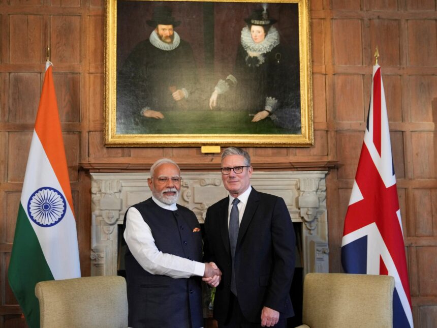Storbritannien och Indien undertecknar frihandelsavtal under Modi -besök

