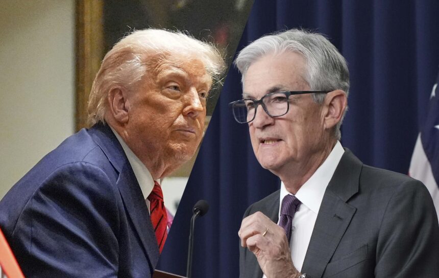 Trump avvisar utkast till brev för att avfyra oss matade ordförande Powell

