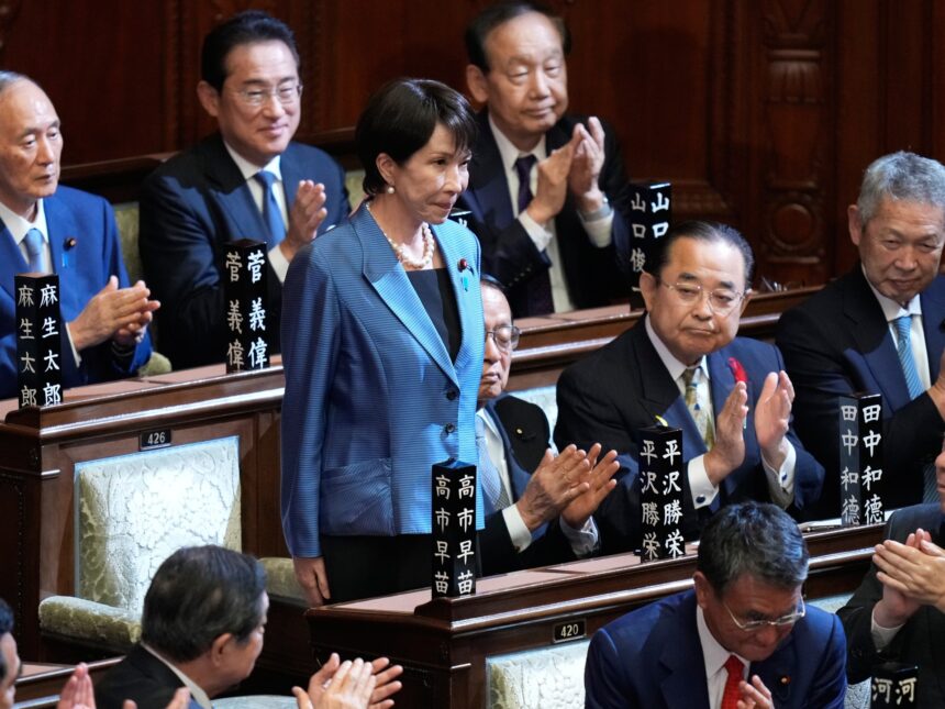 Japans parlament bekräftar hardliner Takaichi som landets första kvinnliga premiärminister


