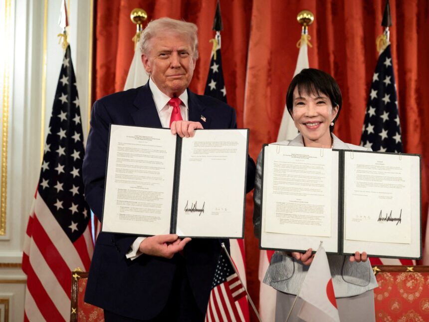 Trump, Japans Takaichi undertecknar avtal för att säkra tillgången till Trump, Japans Takaichi undertecknar avtal för att säkra tillgången till sällsynta jordartsmetaller