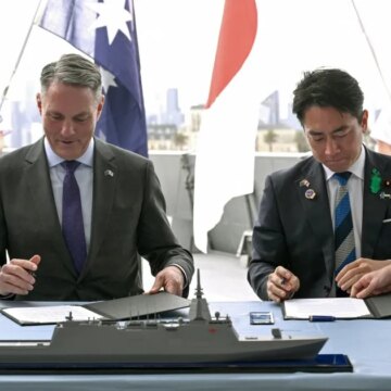Australien och Japan undertecknar kontrakt för 7 miljarder USD krigsfartyg


