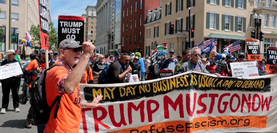 Första första maj-rallyn sveper i USA och kräver reformer för arbetarklassens rättigheter

