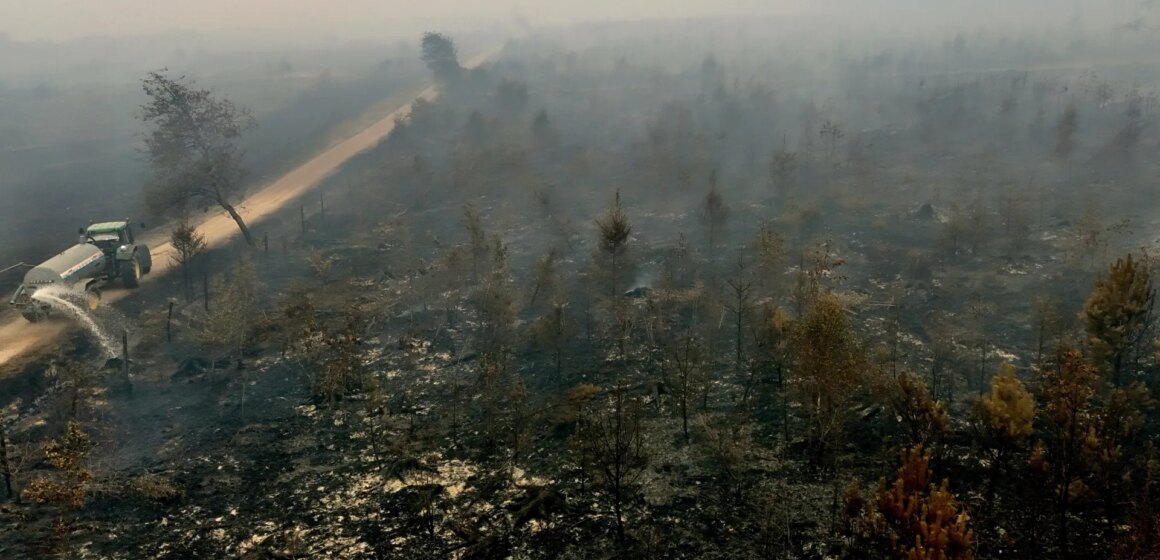 Belgiens största skogsbrand någonsin sprider sig mot den tyska gränsen

