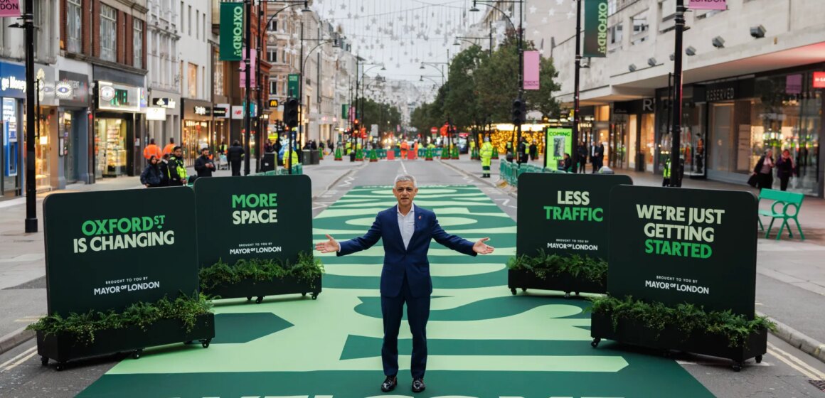 "Det är magiskt": Londons ikoniska Oxford Street är fordonsfri

