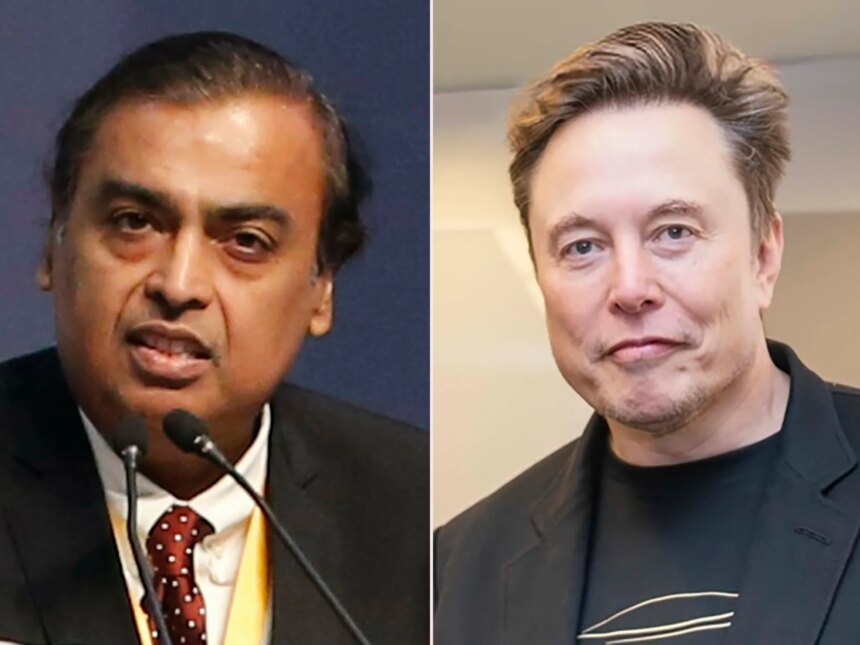 Musk lovar "prisvärd" Starlink i Indien när han eskalerar fejd med Ambani

